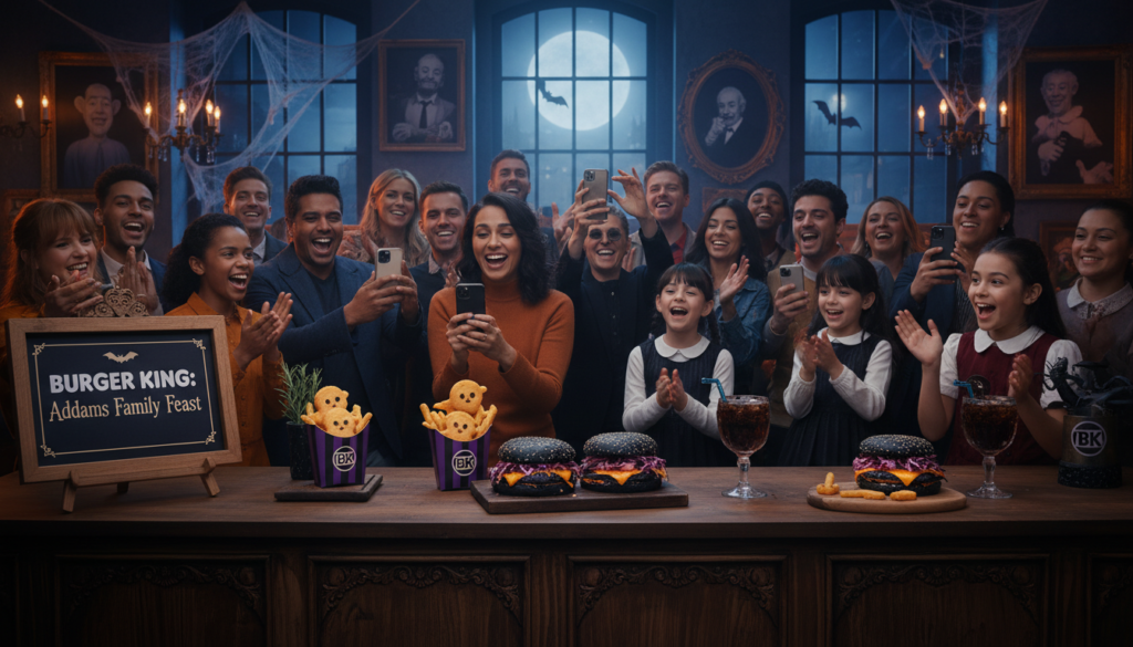 burger king addams family menu