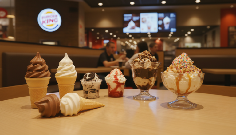 burger king ice cream menu