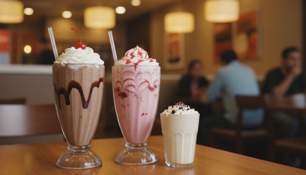 burger king shake sizes