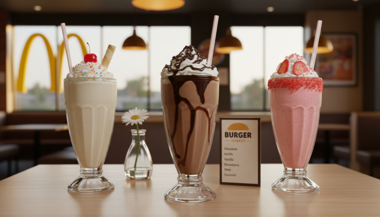 burger king shakes menu