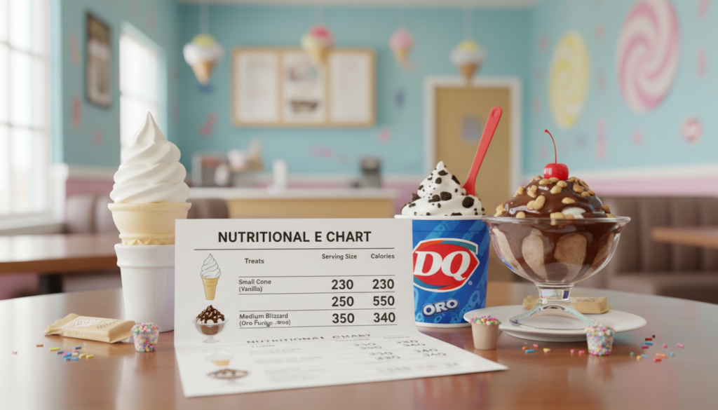 dairy queen calorie chart
