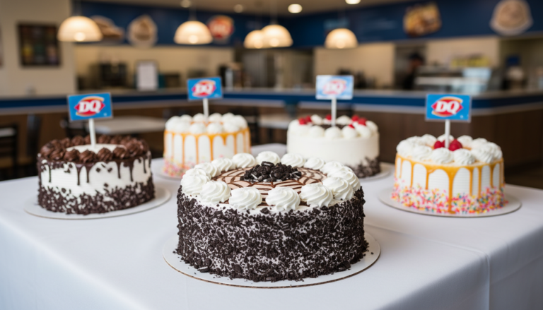 dairy queen ice cream cake menu