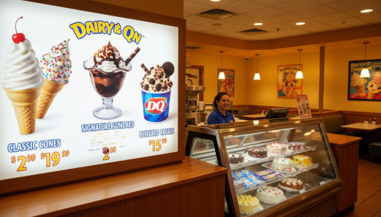 dairy queen ice cream menu