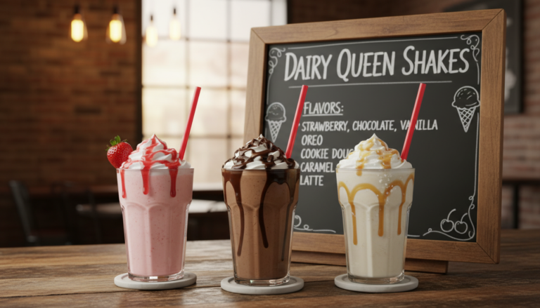 dairy queen shakes menu