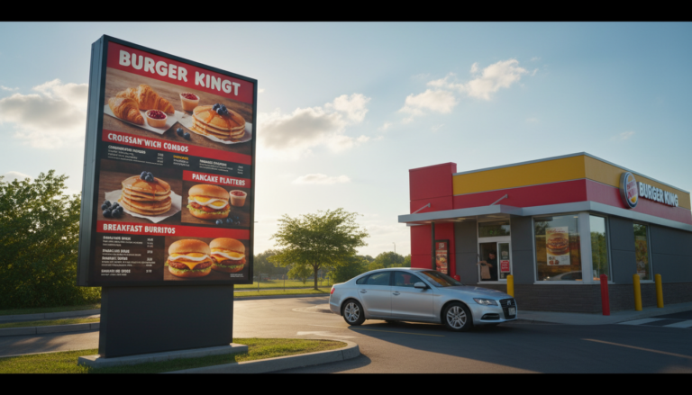 drive thru burger king breakfast menu