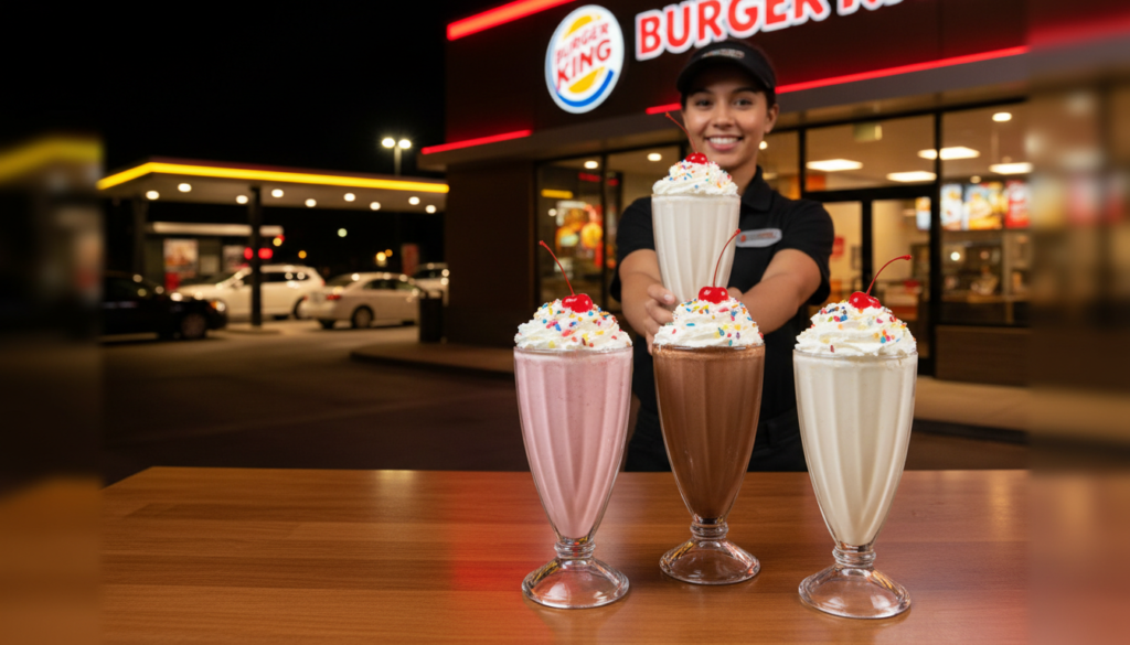 where to find burger king milkshakes