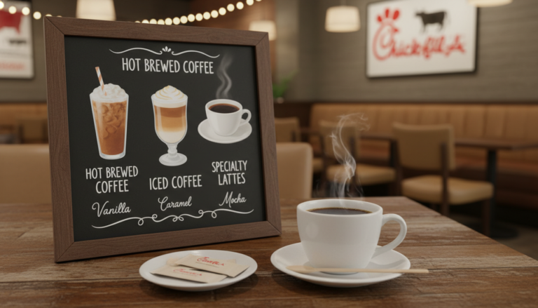 chick fil a coffee menu
