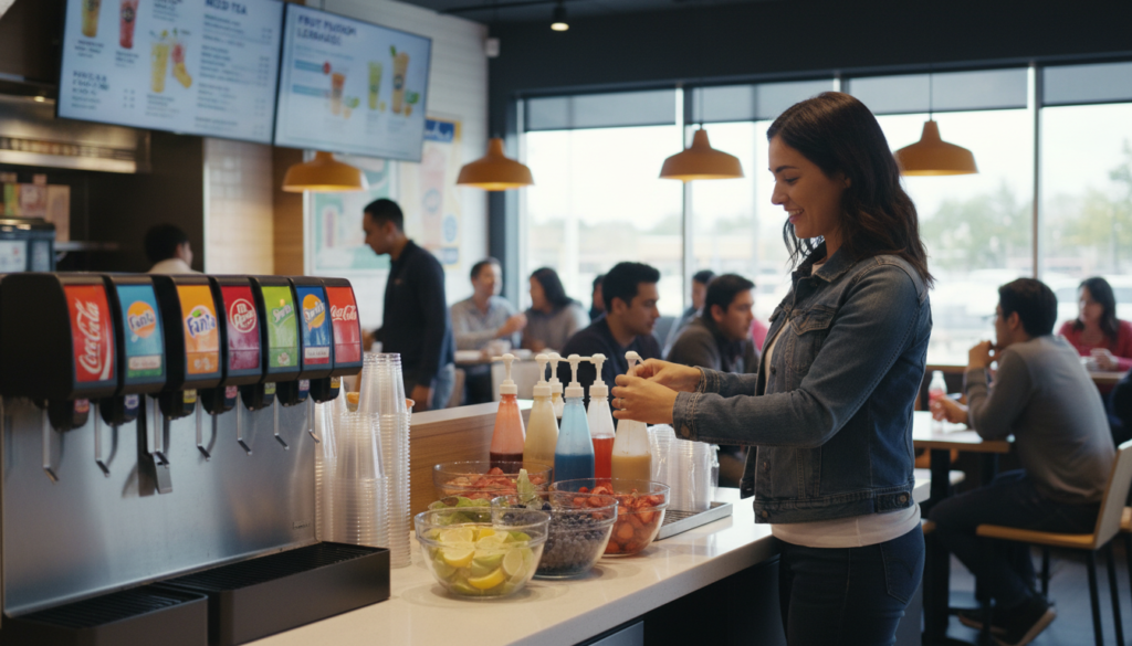 customize beverage order