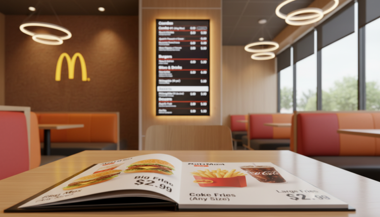 mcdonald's menu with prices