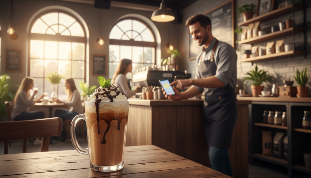 ordering methods frosted coffee